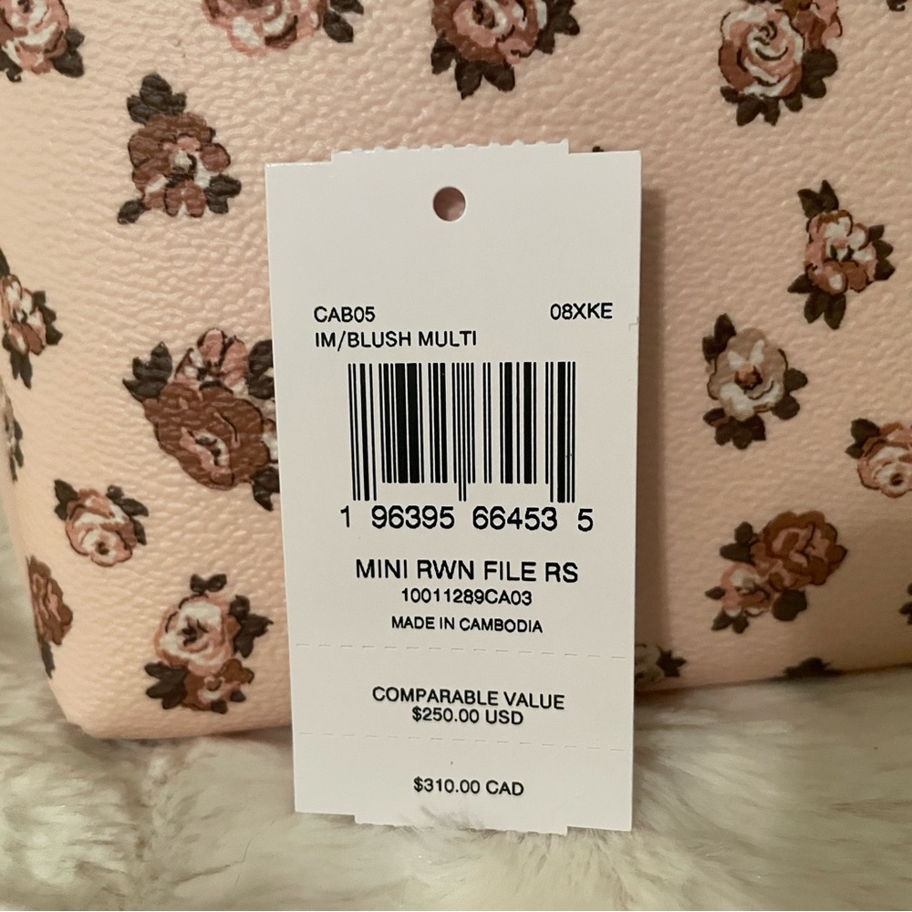 Mini Rowan File Bag With Rose Print - Picture 16 of 16